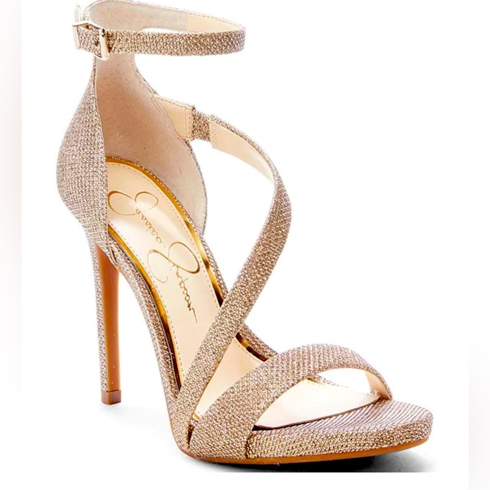 Jessica Simpson
Rayli Sparkle Fabric Ankle Strap Strappy Dress Sandals